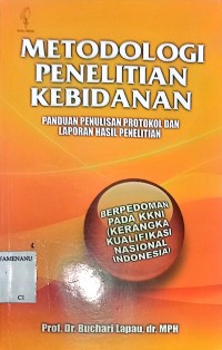 Image of Metodologi Penelitian Kebidanan